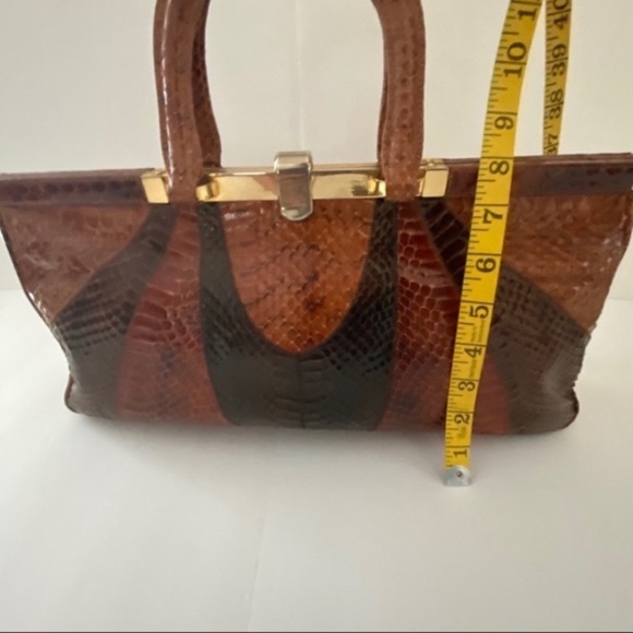 Vintage Snake Skin Purse Satchel Bag - Picture 14 of 14
